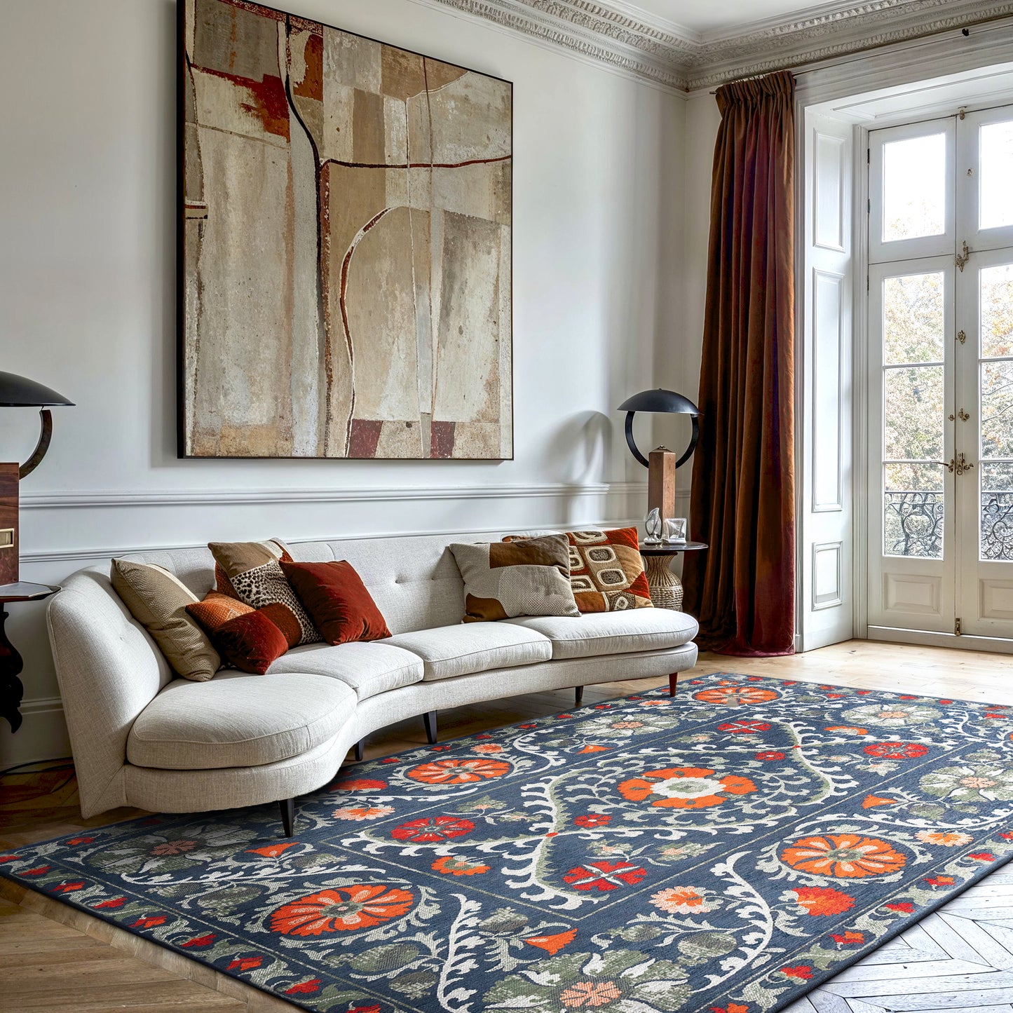 Louis De Poortere, Nordic 9730 - Suzani Collection